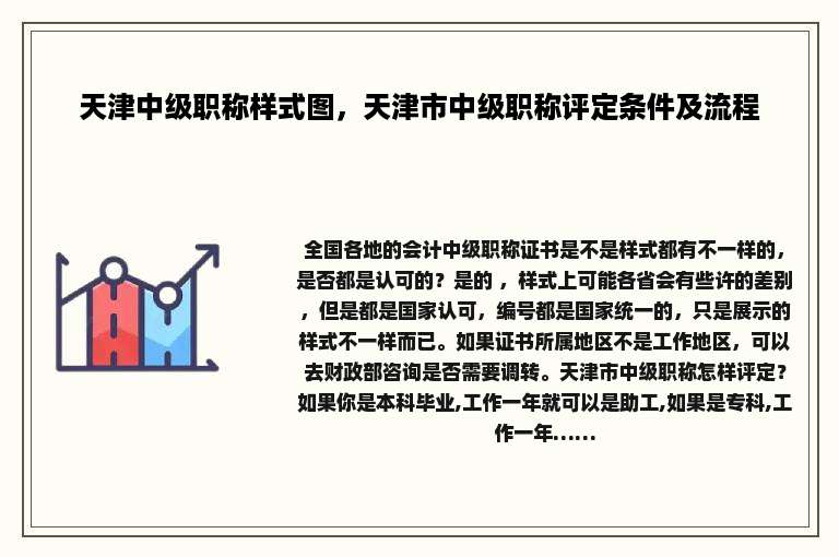 天津中级职称样式图，天津市中级职称评定条件及流程