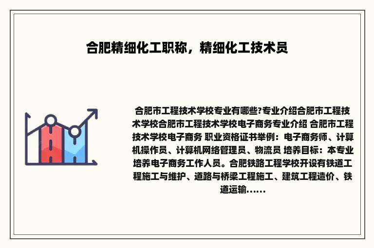 合肥精细化工职称，精细化工技术员