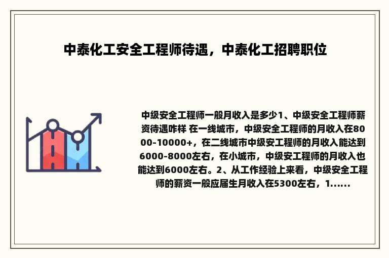 中泰化工安全工程师待遇，中泰化工招聘职位