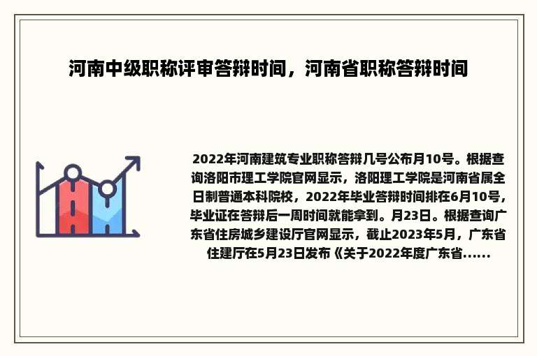 河南中级职称评审答辩时间，河南省职称答辩时间
