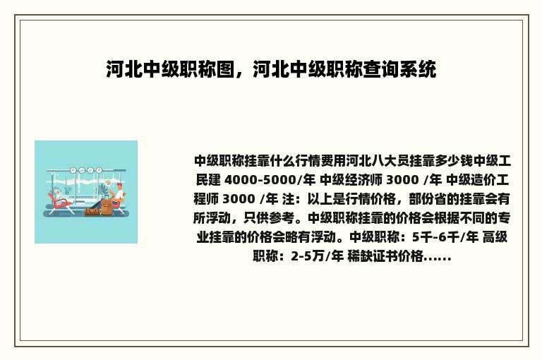 河北中级职称图，河北中级职称查询系统