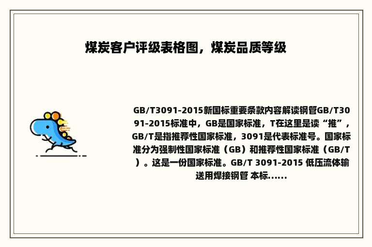 煤炭客户评级表格图，煤炭品质等级