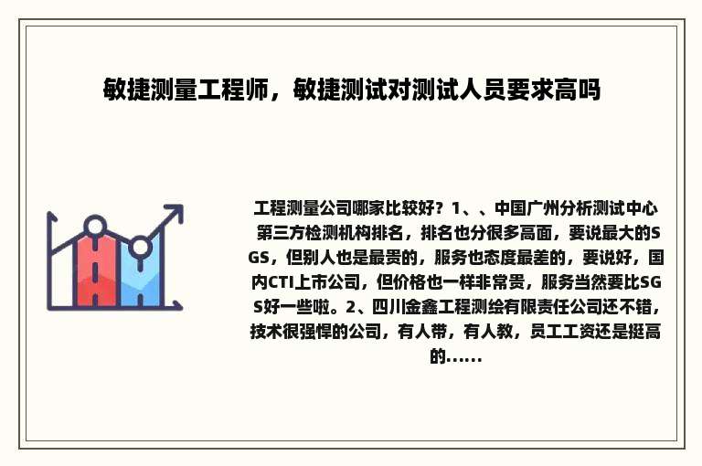 敏捷测量工程师，敏捷测试对测试人员要求高吗