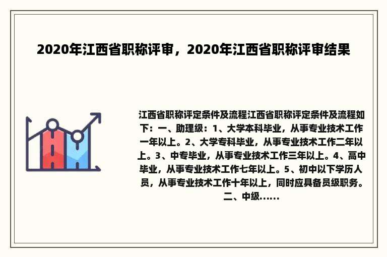 2020年江西省职称评审，2020年江西省职称评审结果