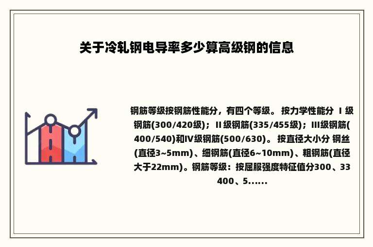 关于冷轧钢电导率多少算高级钢的信息
