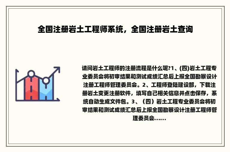 全国注册岩土工程师系统，全国注册岩土查询