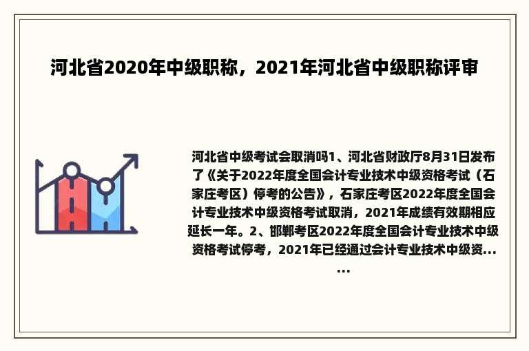 河北省2020年中级职称，2021年河北省中级职称评审