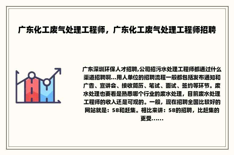 广东化工废气处理工程师，广东化工废气处理工程师招聘