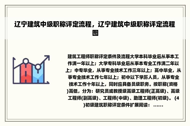 辽宁建筑中级职称评定流程，辽宁建筑中级职称评定流程图